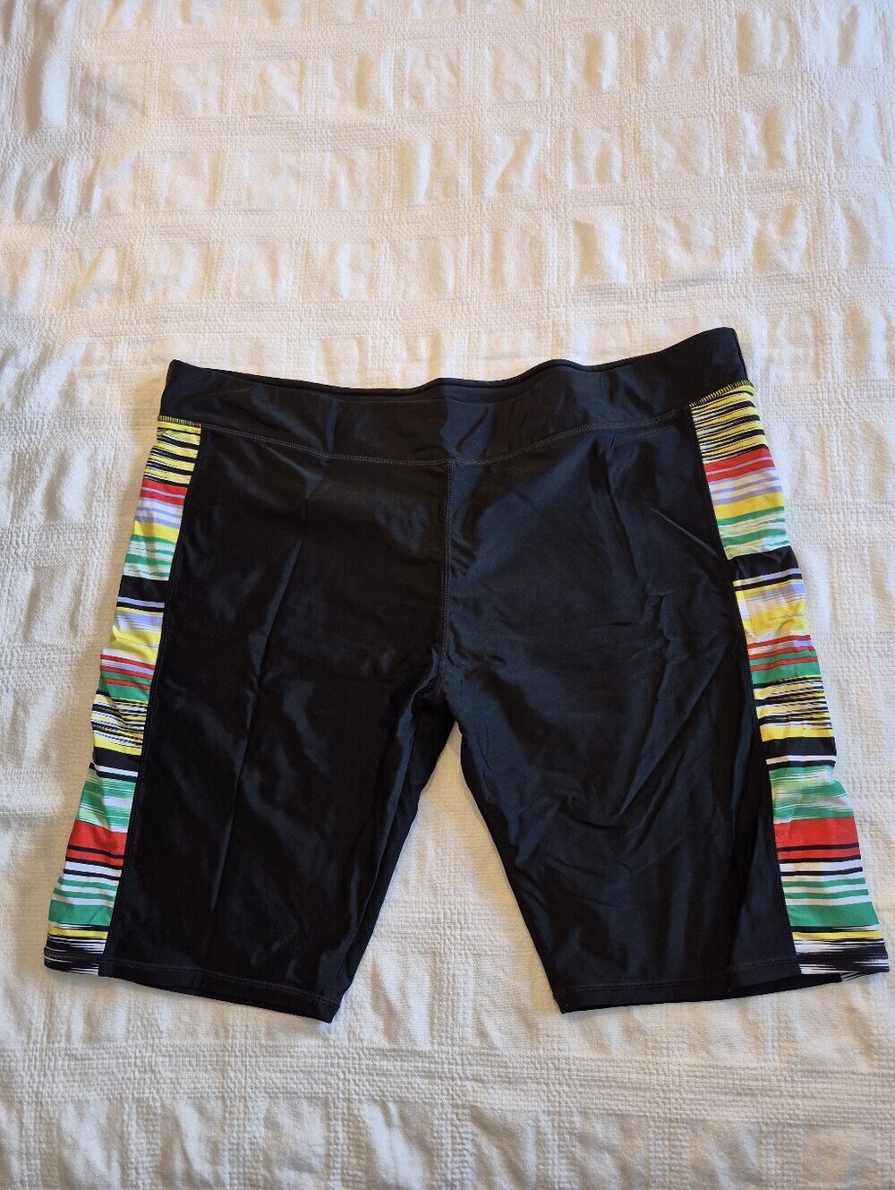 JAKANYQ women's 3X swim shorts longer mid thigh length EUC no pilling